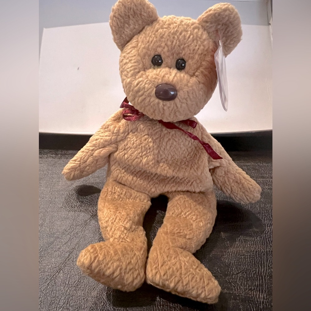 Ty Beanie Baby Curly Teddy Bear NWT